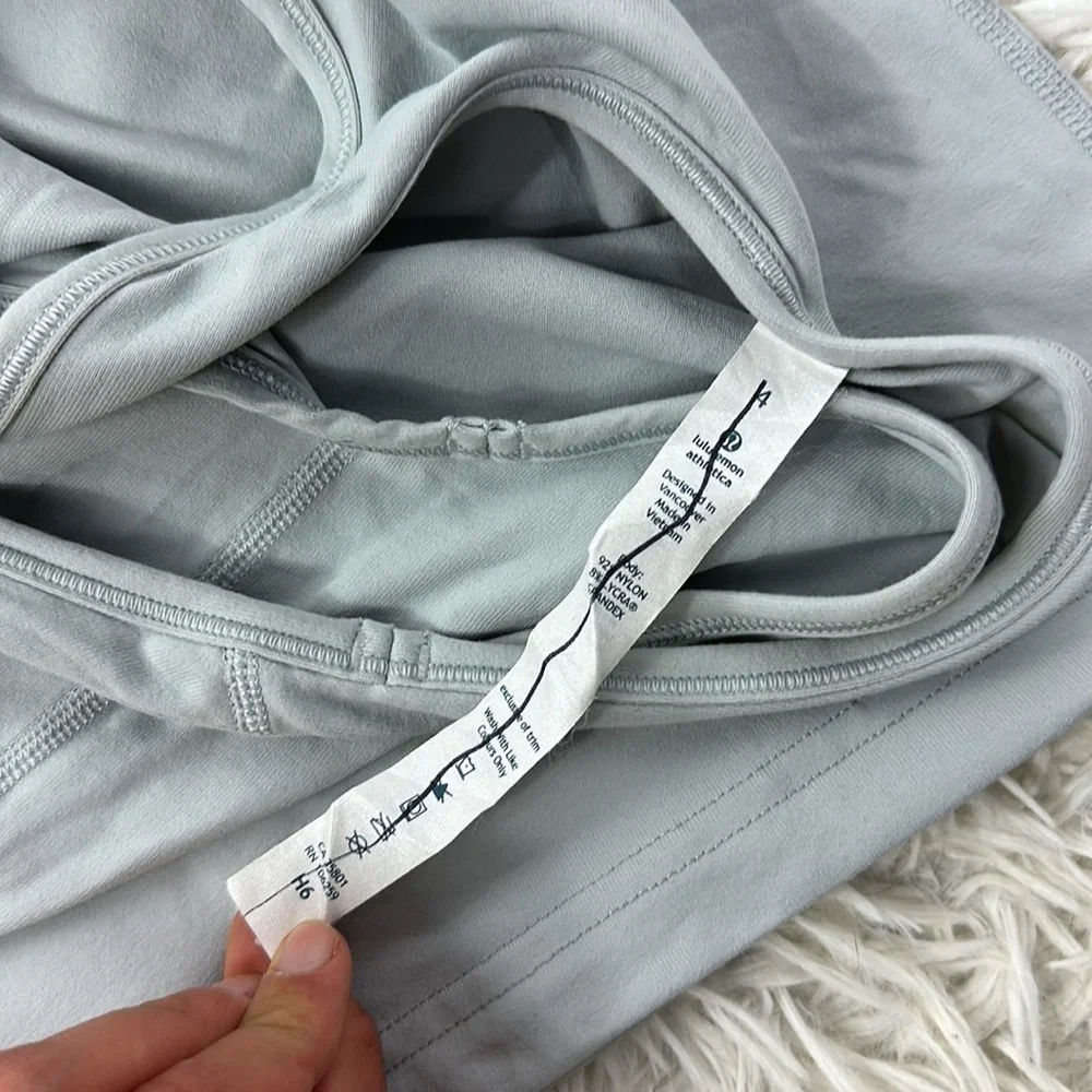 Lululemon Front Racer Tank Silver
